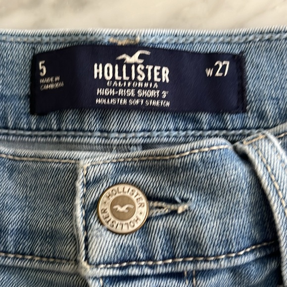 Hollister 3” High Rise Soft Stretch Shorts Excellent CLEAN Condition Size 27 (5) - Picture 3 of 3